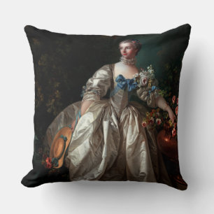 Madame Bergeret by François Boucher Throw Pillow