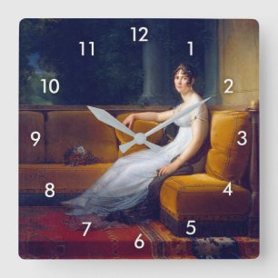 Madame Bonaparte (Josephine) Square Wall Clock