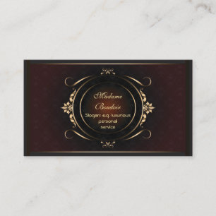 Madame Boudoir - Personal Design Service Business Card