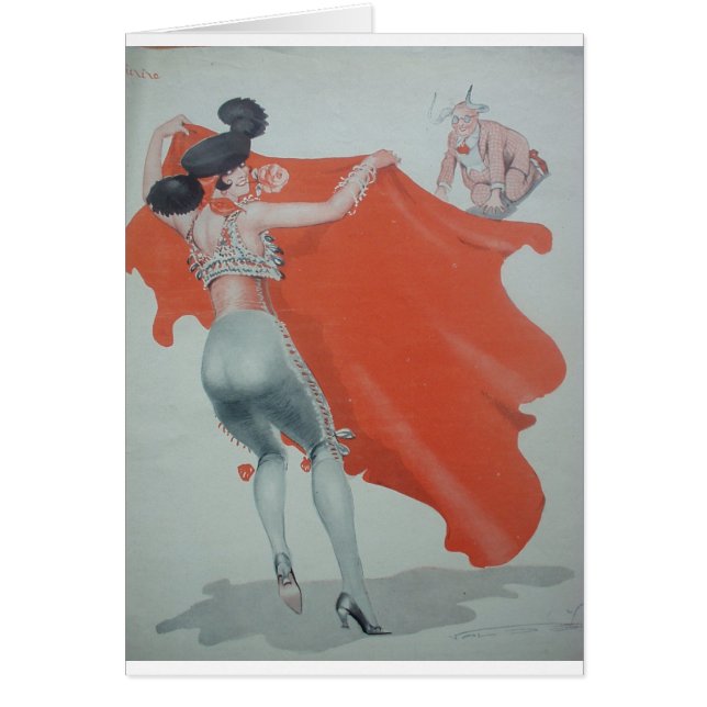 Madame Bullfighter Holds Them Off des années 1920 (Devant)