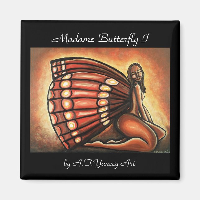Madame Butterfly I Magnet (Front)