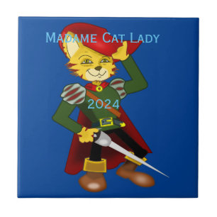 Madame Cat Lady 2024 for President Thunder_Cove  Tile