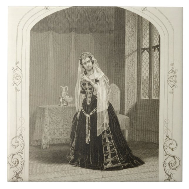 Madame Celeste as the Princess Katherine, Act V Sc Tile (Front)