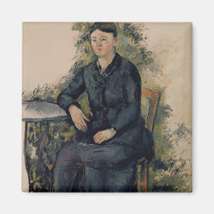 Madame Cezanne in the Garden, 1880-82 Magnet