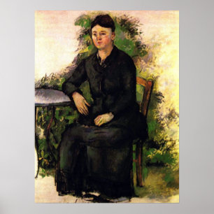 Madame Cezanne In the Garden - Paul Cezanne Poster