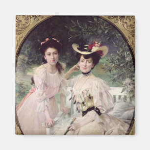 Madame Collas and her Daughter, Giselle, 1903 Magnet