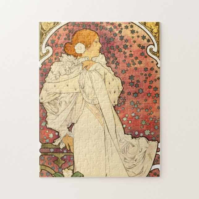 Madame d'Alphonse Mucha du puzzle de Camelias (Vertical)