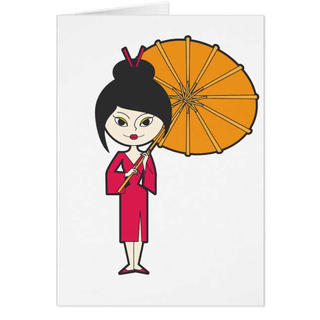 Madame de geisha de bande dessinée (Devant)