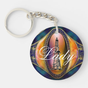 Madame de gisement de pétrole/porte - clé d'épo