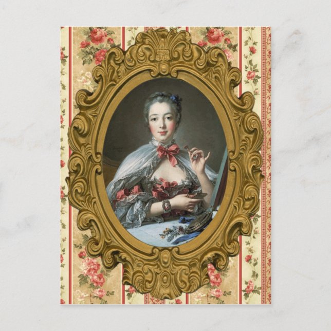 Madame de Pompadour Postcard (Front)