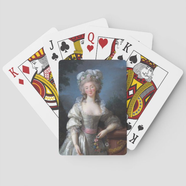 Madame du Barry 1782 by Elisabeth Brun Playing Cards (Back)