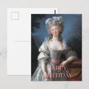 Madame du Barry 1782 Happy Birthday Postcard