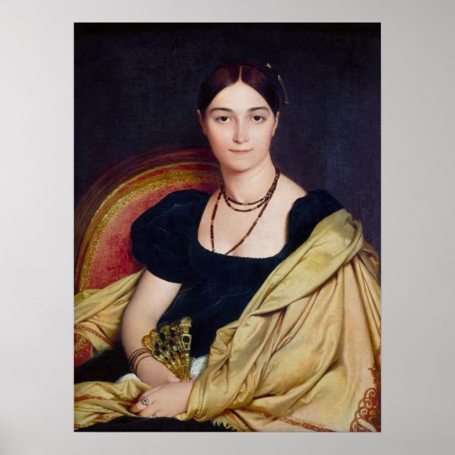 Madame Duvaucey Jean Auguste Dominique Ingres Poster (Front)