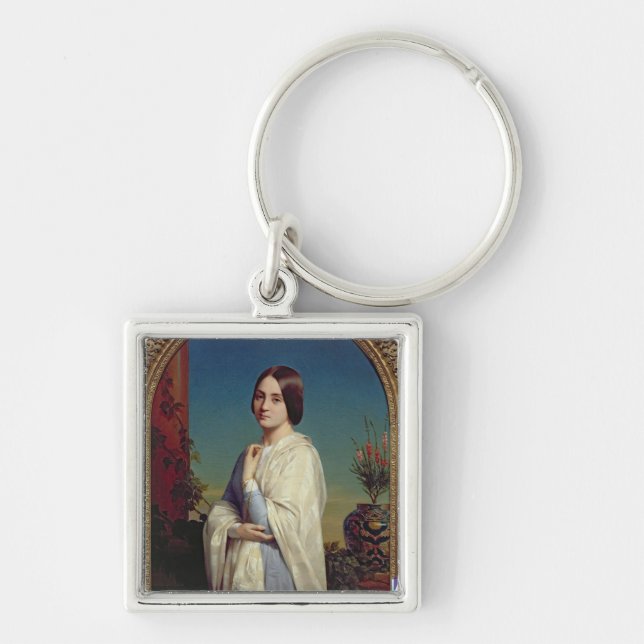 Madame Edouard Dubufe  1842 Keychain (Front)
