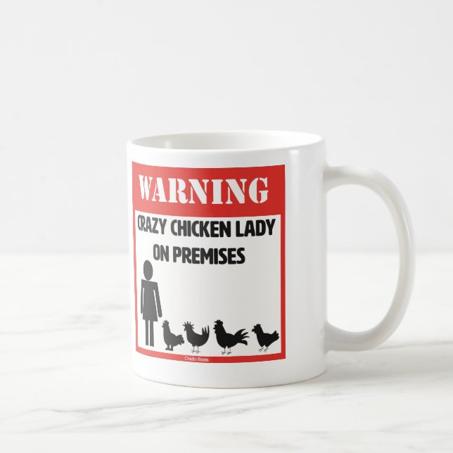 Madame folle Mug de poulet (Droite)