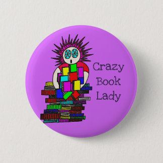 Madame folle Pin Badge de livre