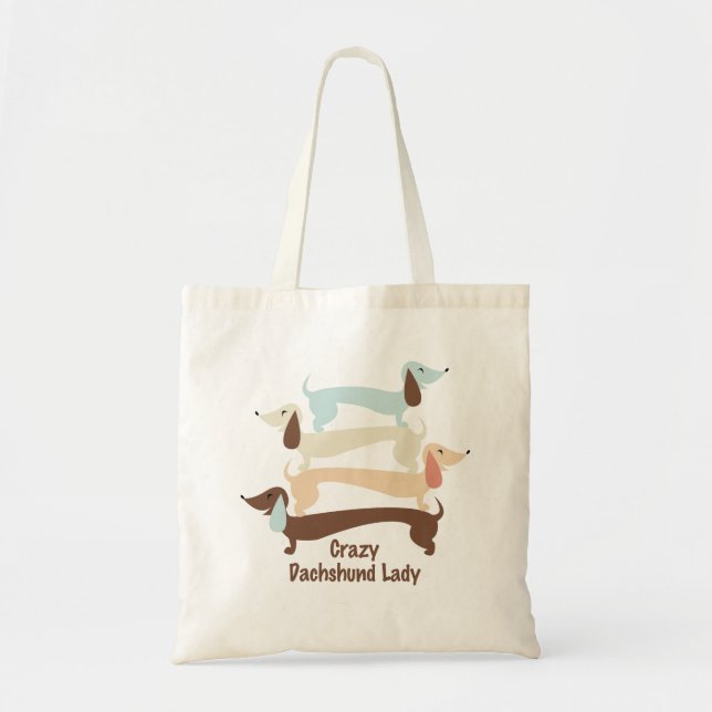Madame folle sac fourre-tout de teckel (Devant)