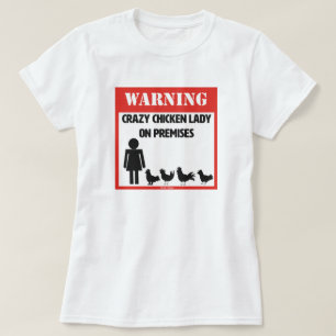 Madame folle T-Shirt de poulet