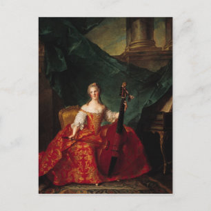 Madame Henriette de France  in Court Postcard