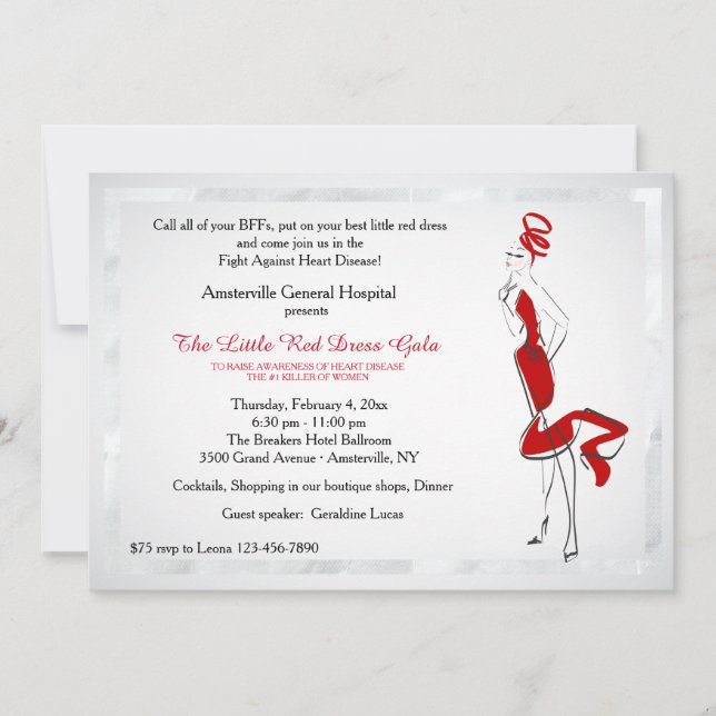 Madame In Red Invitation (Devant)