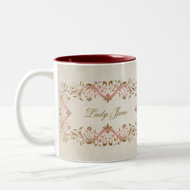 Madame Jane Mistress de la tasse de manoir (Gauche)