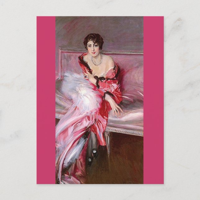 Madame Juillard - Boldini Postcard (Front)