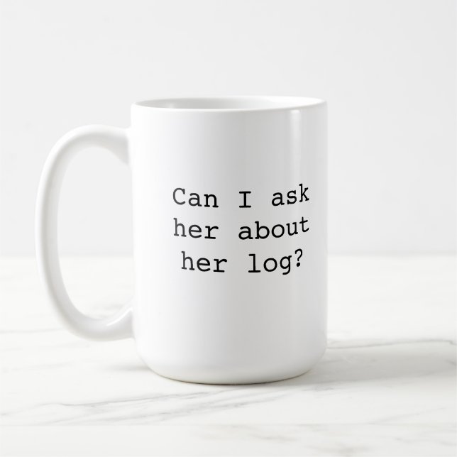 Madame jumelle Mug de rondin de crêtes (Gauche)