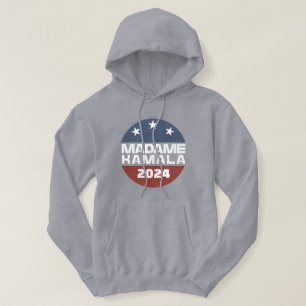 Madame Kamala Harris 2024 for President Patriotic Hoodie