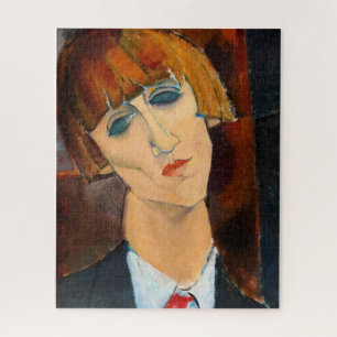 Madame Kisling, 1917 by Amedeo Modigliani Jigsaw Puzzle