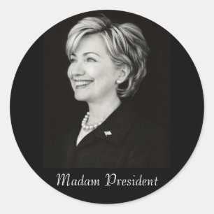Madame le Président autocollant de Hillary