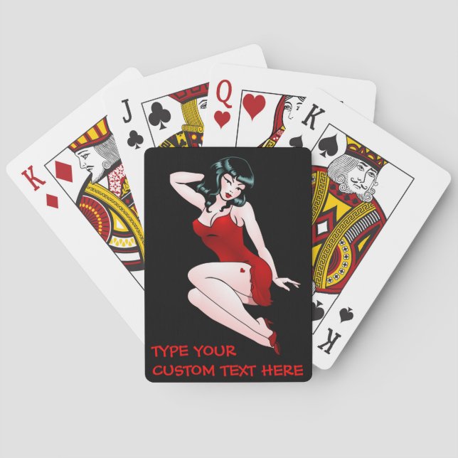 Madame Luck Personalized Cards de cartes de jeu (dos)