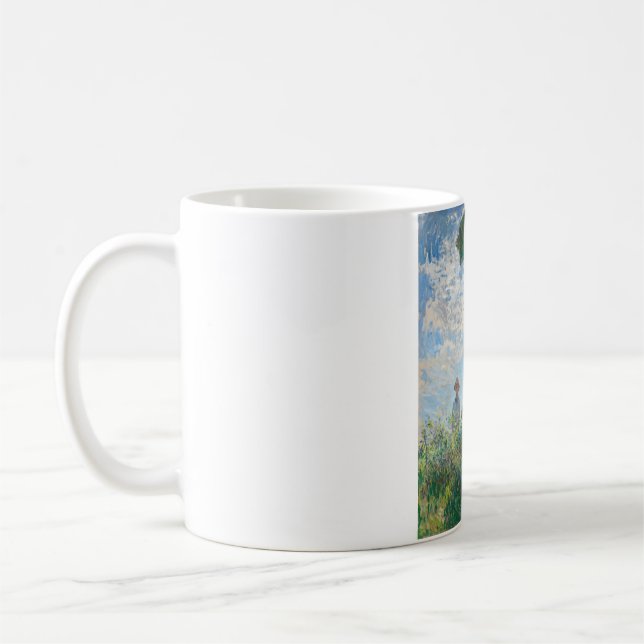 Madame Monet and Her Son by Claude Monet Coffee Mug (Left)