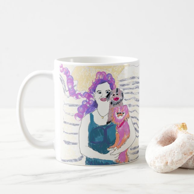 Madame Mug de Chin de Japonais (Avec donut)