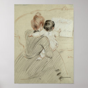 Madame Paul Helleu and her Daughter Paulette Poster