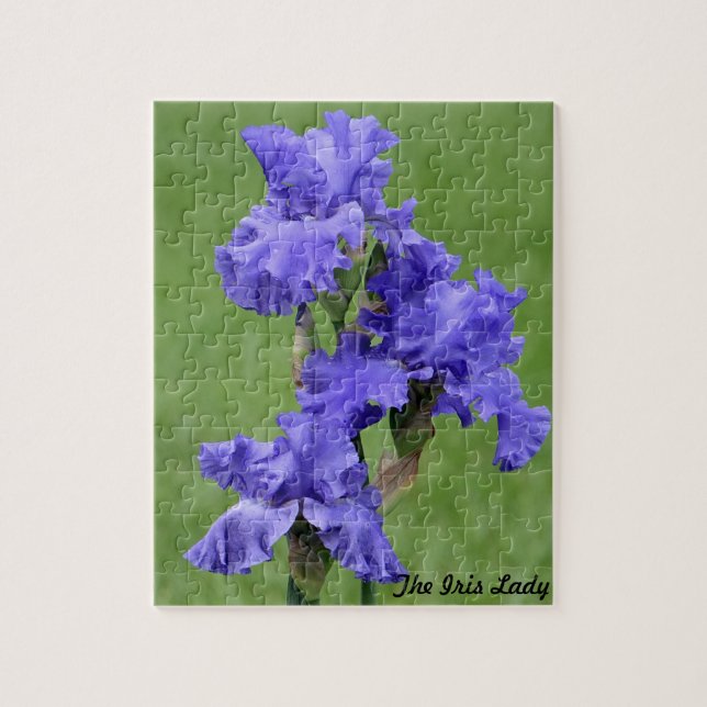 Madame Photo Puzzles et bidons d'iris (Vertical)