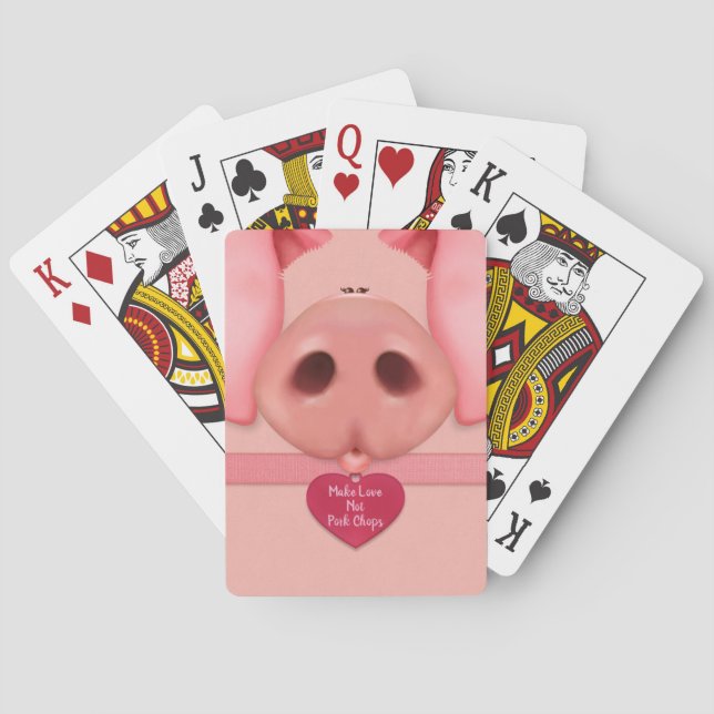 Madame Piggy Bicycle Playing Cards (Back)