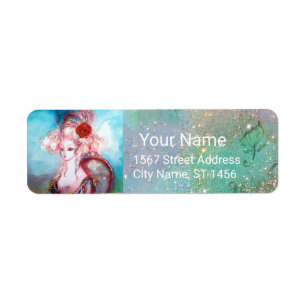 MADAME POMPADOUR, Bleu Turquoise rose