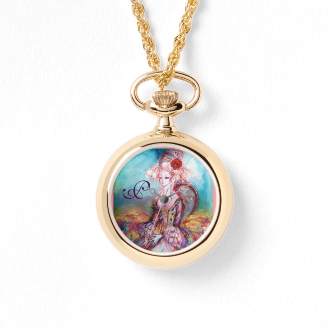 MADAME POMPADOUR ,ELEGANT BEAUTY FASHION MONOGRAM WATCH (Front)