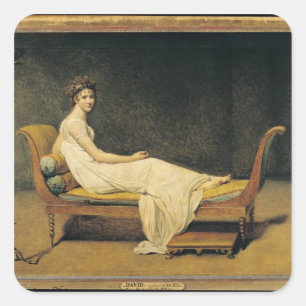 Madame Recamier, 1800 Square Sticker