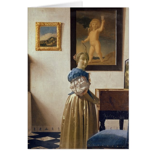 Madame se tenant à la vierge, c.1672-73 (Devant)