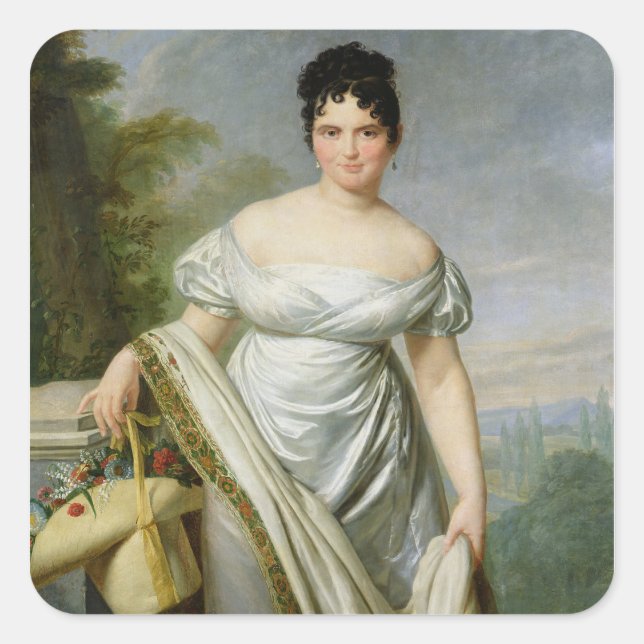 Madame Tallien Square Sticker (Front)