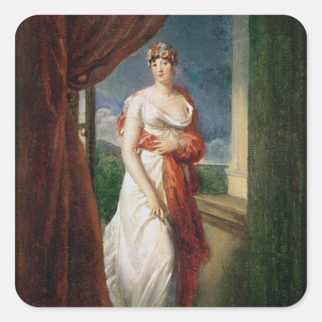 Madame Tallien Square Sticker (Front)