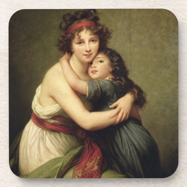 Madame Vigee-Lebrun and her Daughter Coaster (Front)