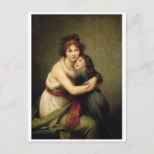 Madame Vigee-Lebrun and her Daughter Postcard