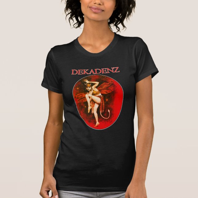 Madame vintage Dekadenz T-shirt de diable (Devant)