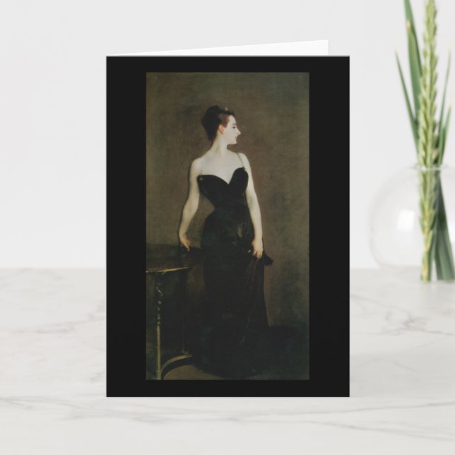Madame X by John Singer Sargent Card (Front)