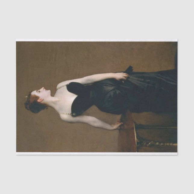 Madame X by John Singer Sargent Tissue Paper (Front)