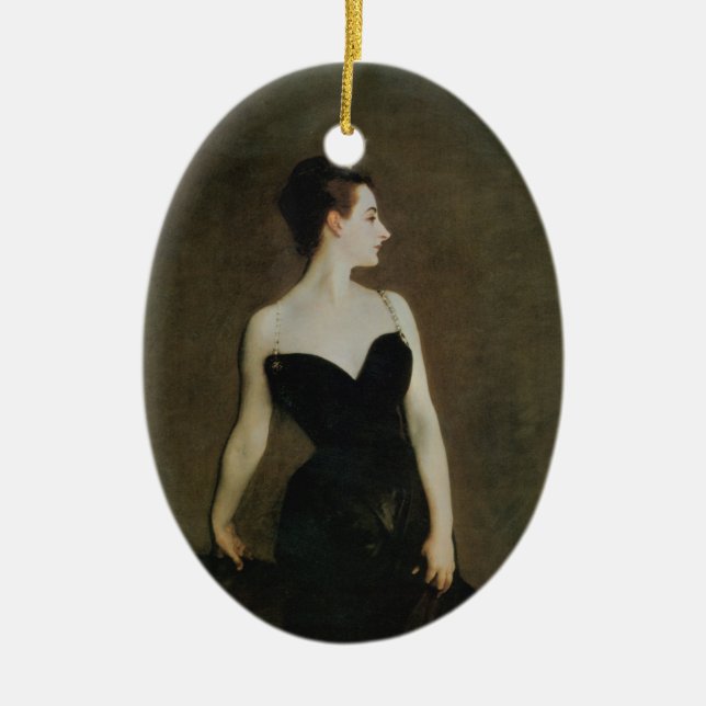 Madame X Ceramic Ornament (Front)