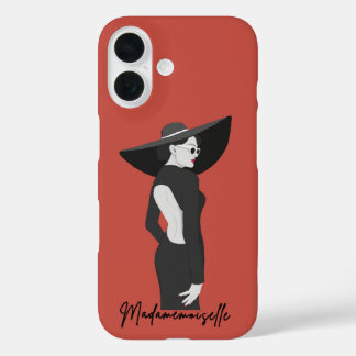 Madamemoiselle illustration - Red iPhone 16 Case