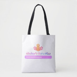 Madam's Got A Plan Patriotic Neon Style Tote Bag